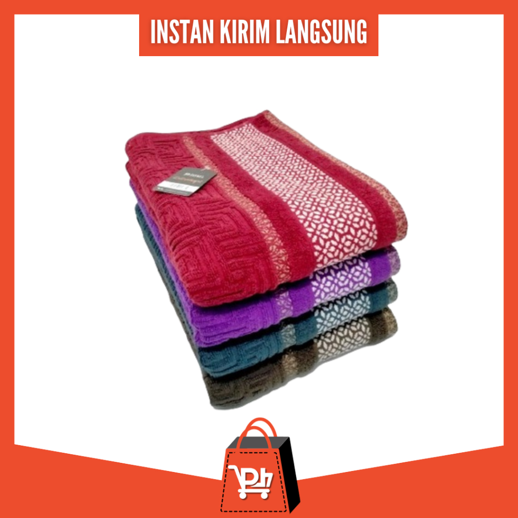 [ Instan 2 Jam ] Towel Terry Palmer Excellent Motif EX-12303 70x140 / Handuk Mandi Dewasa