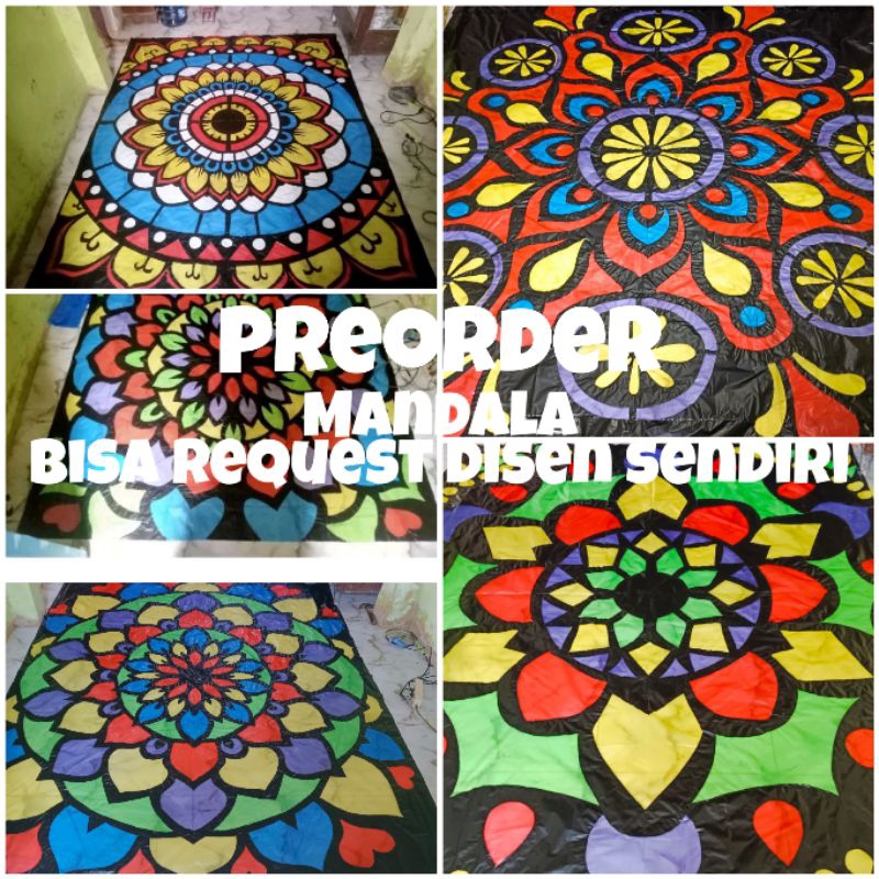 plastik layangan motif mandala