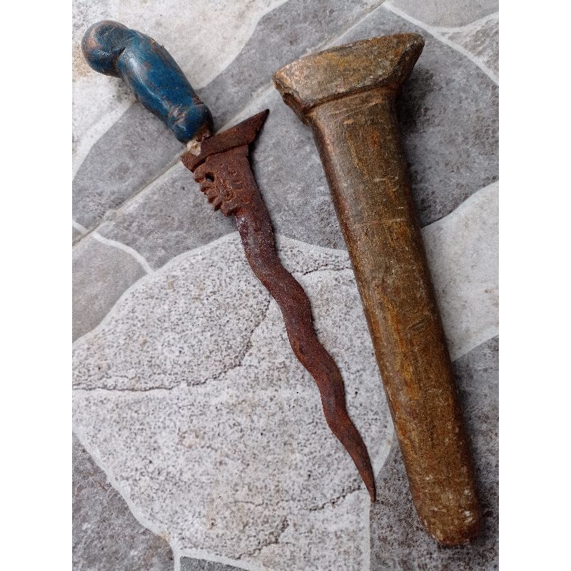 keris lombok sepuh kecil bilah 13 cm