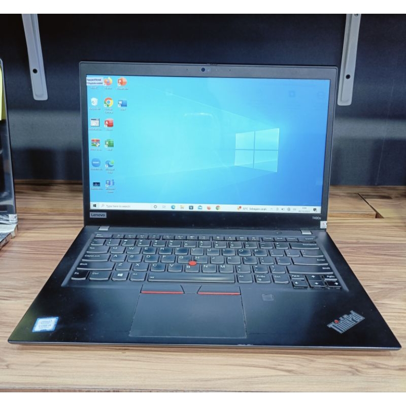 Laptop lenovo T490s 20NYS28400 touchscreen core i5 16Gb 256Gb 14inch bekas mulus normal
