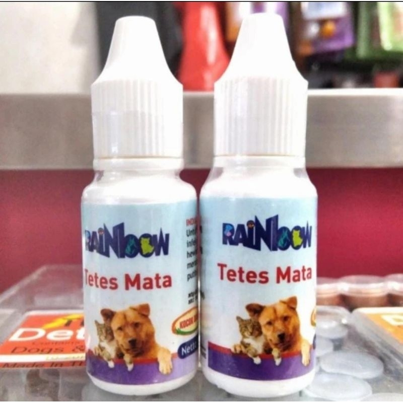 Rainbow Tetes Mata 8ml Obat Tetes Mata Kucing Anjing Sakit Mata