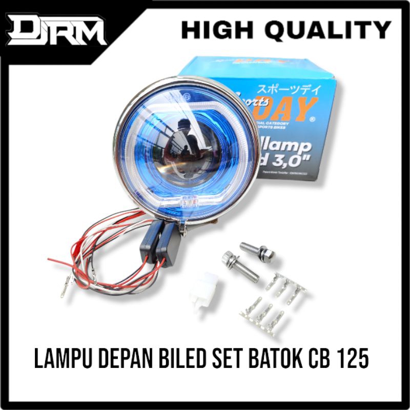 BILED LAMPU DEPAN BILED SET BATOK CB 125