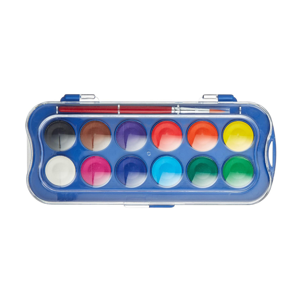 

Giotto Acquerelli Mini - Watercolour Cakes Blok Cat Air Poster - Paket 12 Warna - 23 mm - 352300