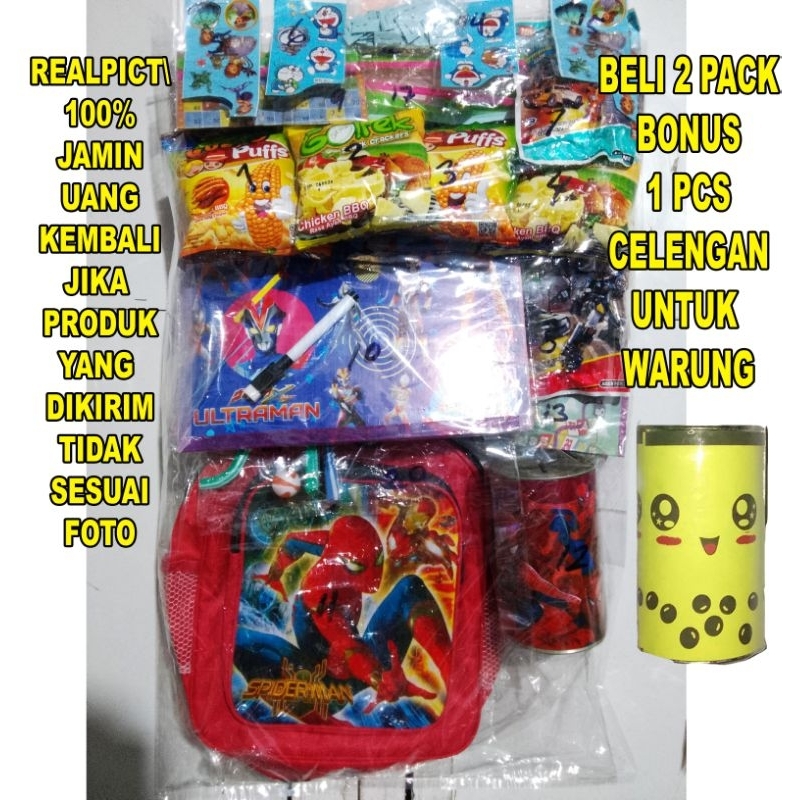 Mainan Pasangan Tas/Lotre Berhadiah Celengan/Mainan Cabutan Papan Tulis Semua Dapat Isi 120 Kupon,