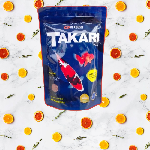 TAKARI Fish Food 1mm-2mm 250g - Takari Mix Floating Pelet Ikan - Makanan Ikan