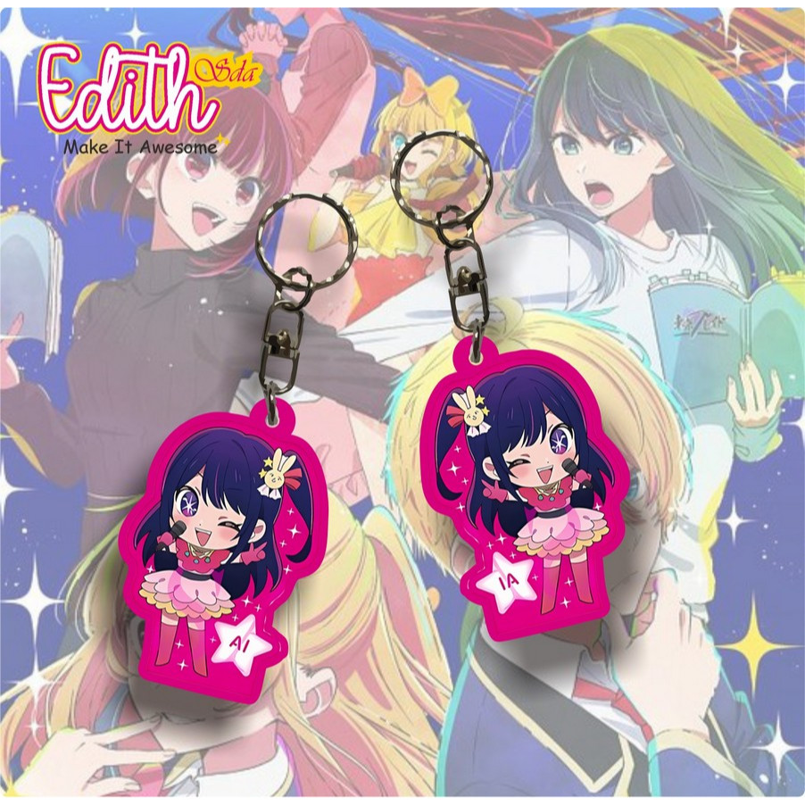 [BUKAN PO]  Gantungan Kunci Oshi No Ko / Keychain Oshi No Ko