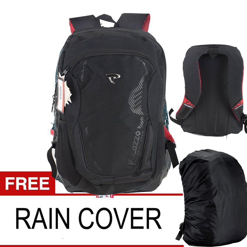 Tas Ransel Sekolah Pria Wanita PALAZZO Free Raincover