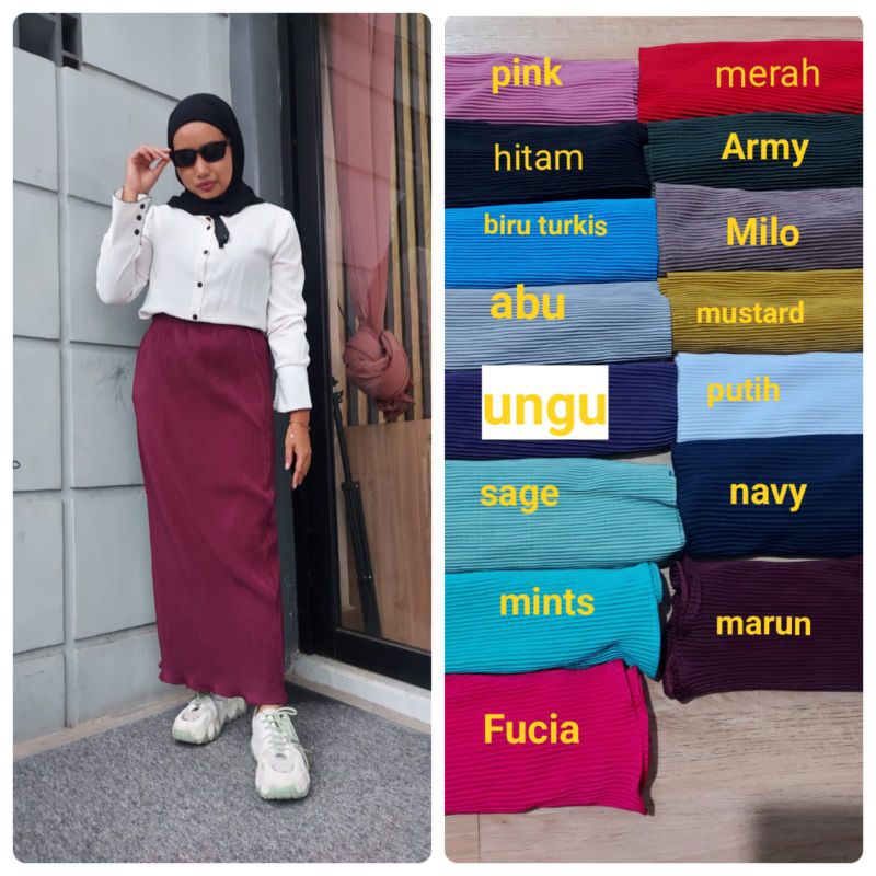 rok span plisket lidi / rok span premium