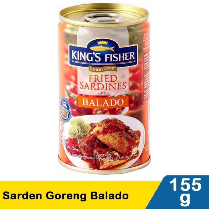 

King's Fisher Sarden Goreng Balado 155G