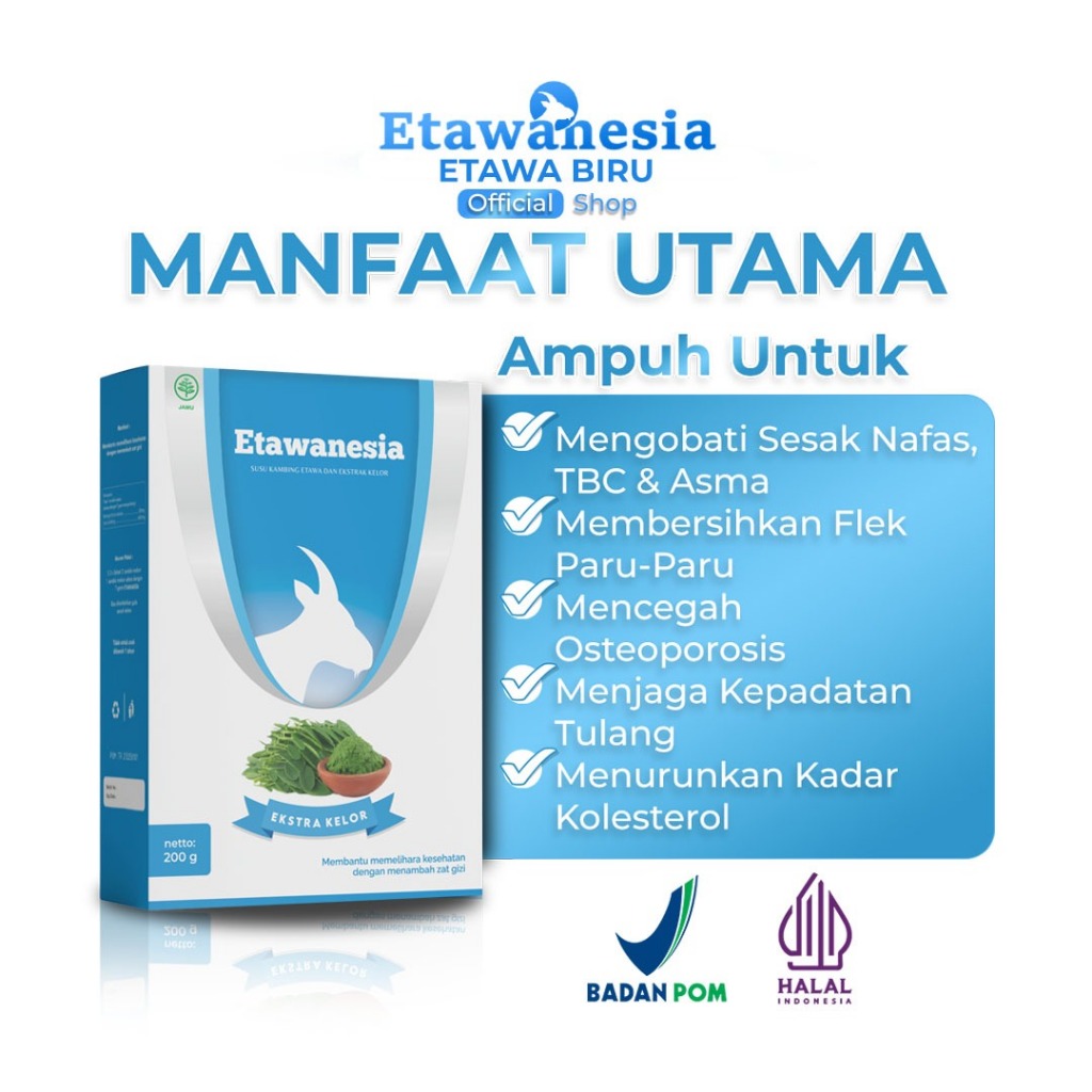 

ETAWANESIA | ETAWA BIRU ORIGINAL| susu kambing etawa membantu mengatasi penyakit pernafasan,nyeri sendi,meningkatkan daya tahan tubuh