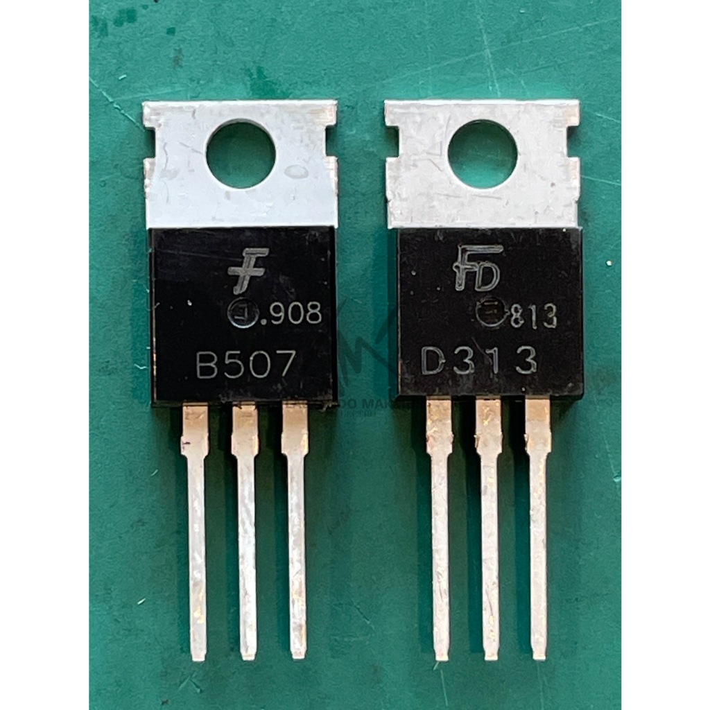 1 SET B507 D313 ORIGINAL PNP NPN TRANSISTOR B 507 D 313 2SB507 2SD313 ORI