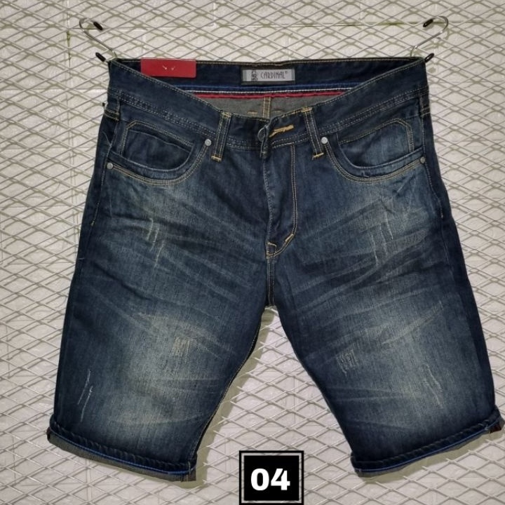 Kode FAI242 celana pendek cardinal//celana cardinal pendek jeans//pendek jeans cardinal//celana jean
