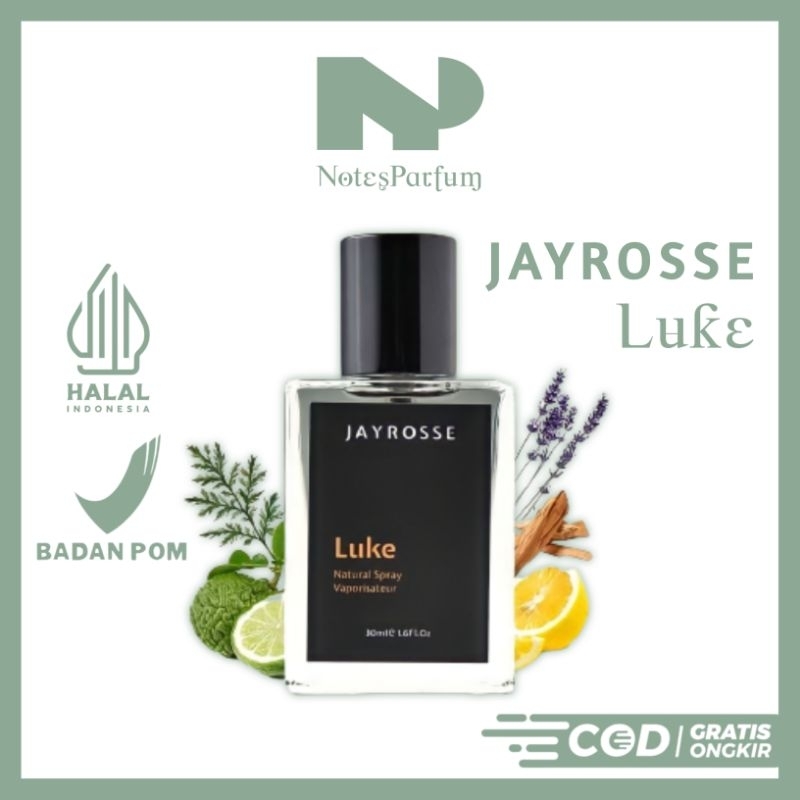 Jayrosse Perfume Luke Eau De Parfum 30ml | Parfum Pria Original Jayrosse