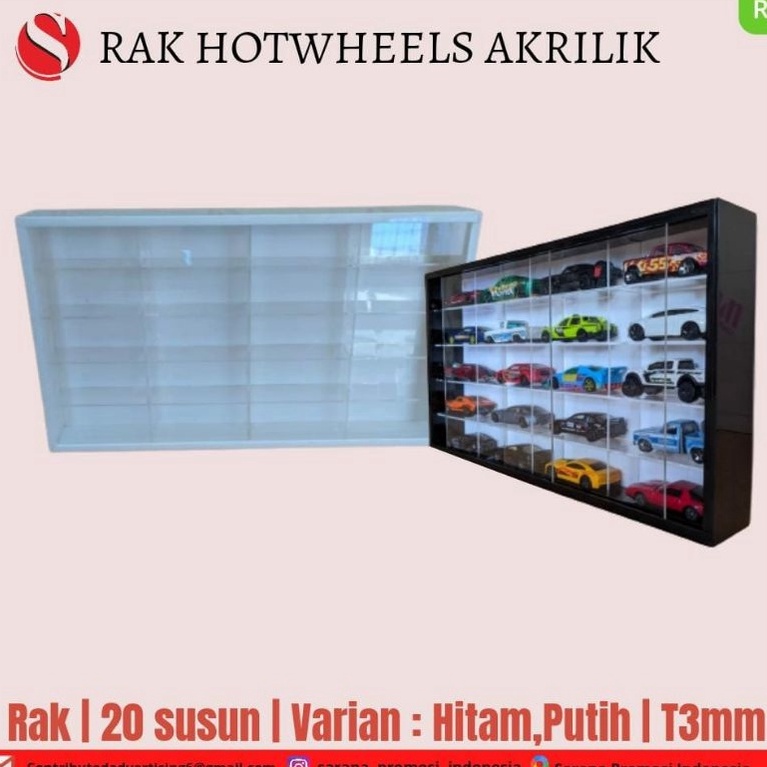 NEW STOCK tempat hotwheels akrilik / rak hotwheels akrilik / dispy rak hotweels