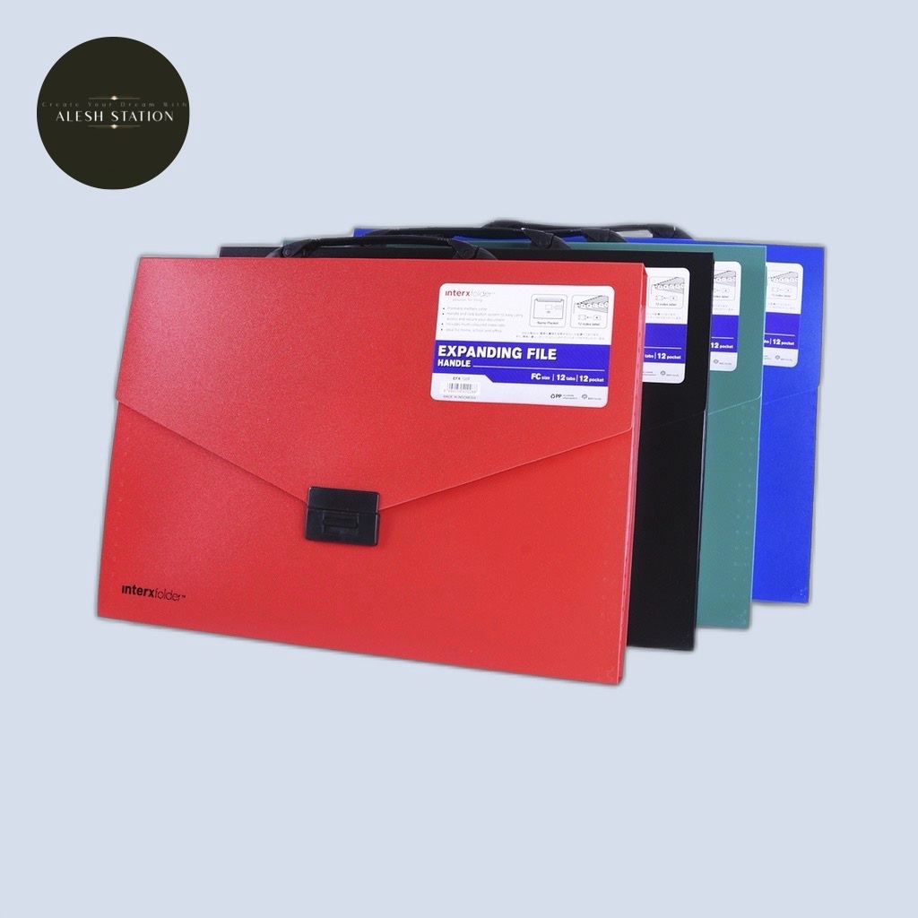 

Expanding File Handle Folio FC 13 Pocket Inter X / Map Tenteng