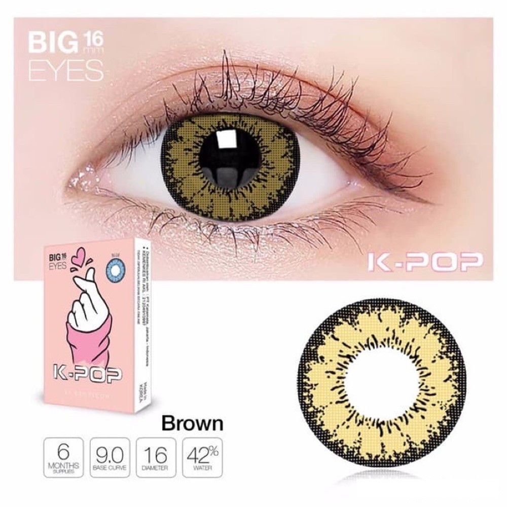 SOFTLENS X2 KPOP MINUS (-0.50 s/d -2.75) BY EXOTICON BIG EYES 16 MM