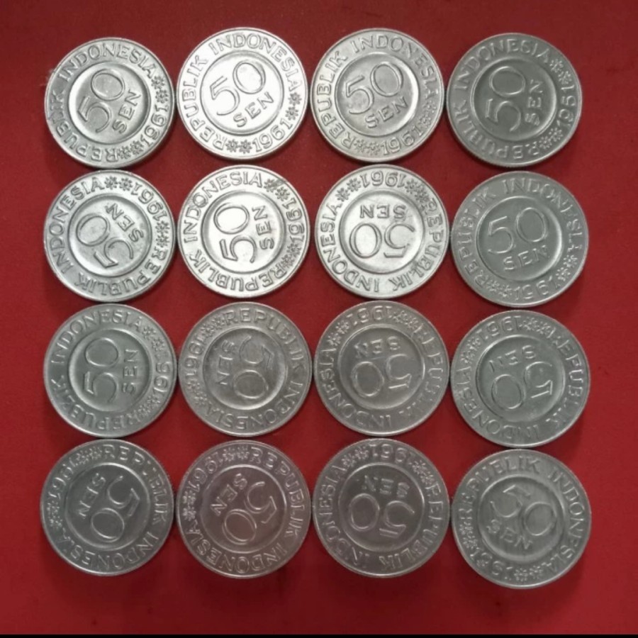 UANG KOIN 50 SEN GARUDA TAHJN 1961