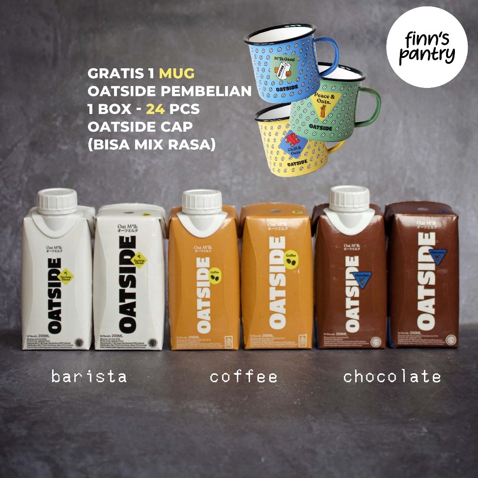 

[☺E90$] (1 BOX) OATSIDE Mini Cap/Straw 200ml Stock Ada