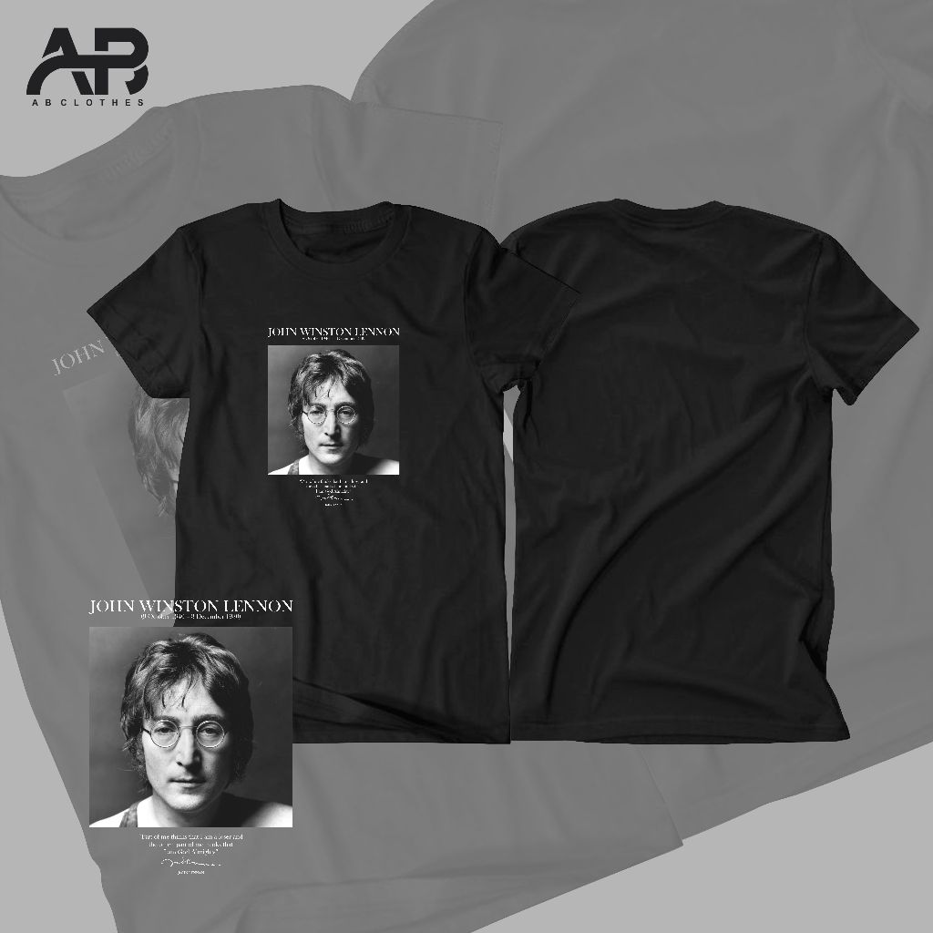 T-Shirt John Lennon/ Kaos John Lennon/ The Beatles