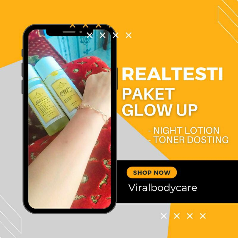 promo paket glow up hb pemutih badan original