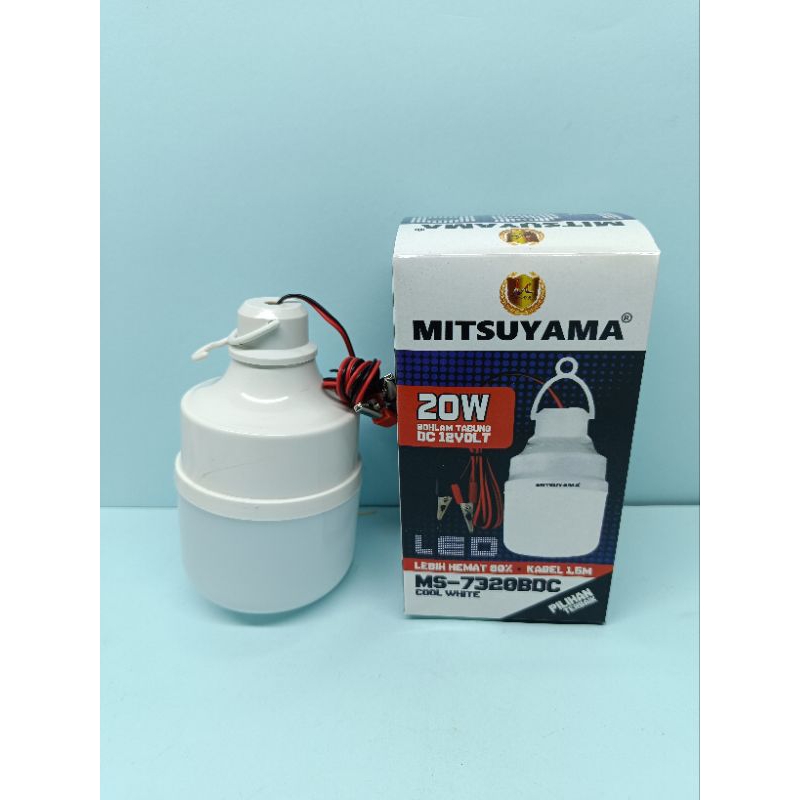 Lampu LED DC 20 Watt / Lampu Bohlam LED Aki 12 Volt
