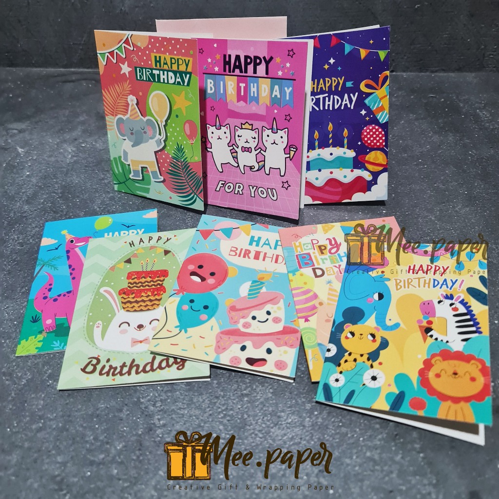 

Kartu Ucapan + Amplop Besar Sansan Wawa, HBD, Gift Card / Greeting Card