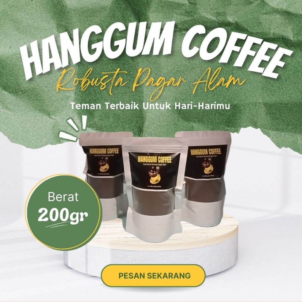 

Kopi Robusta Pagaralam dari Kaki Pegunungan Dempo (200gr)