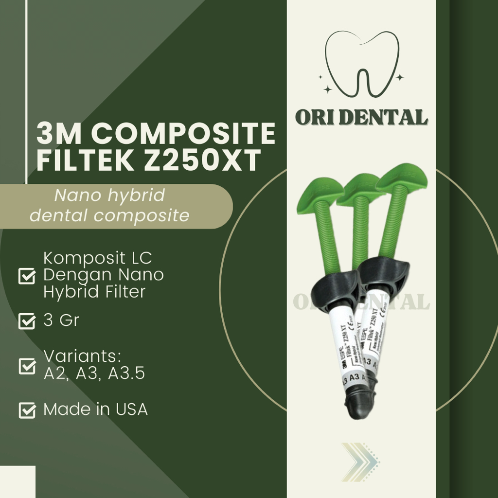 Composite Filtek Z250 XT, Komposit 3M ESPE, Bahan Tambalan Gigi