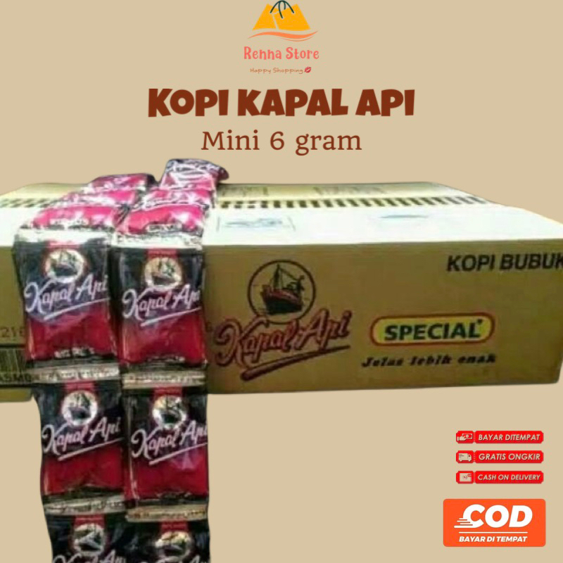 KOPI KAPAL API mini 6gram (1 dus isi 200s)