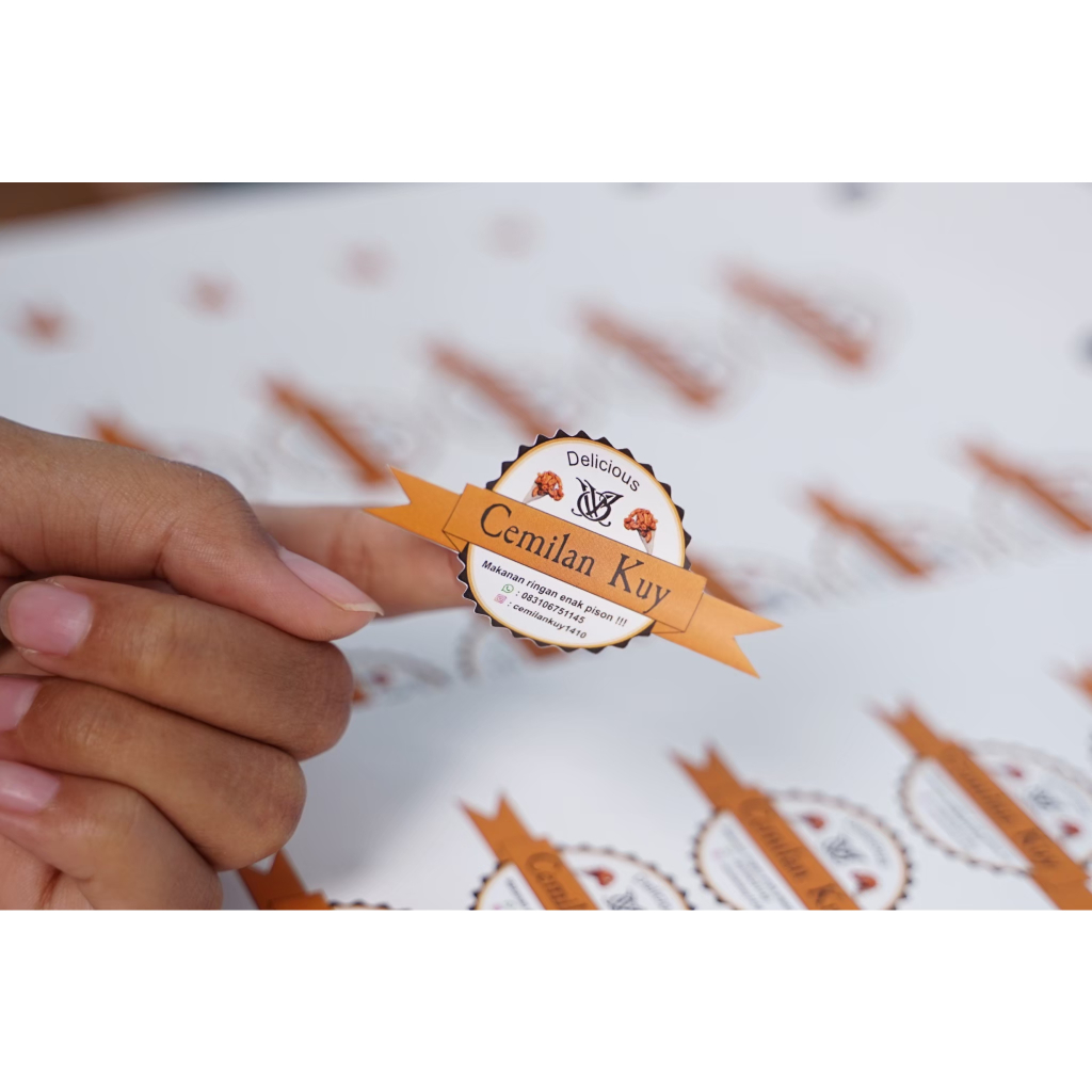 

Cetak Stiker Vinil atau Transparan Glossy A3+ kisscut dan diecut
