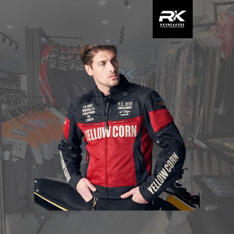 Yellow Corn Jacket SJ-2312 Black Red 100% Authentic