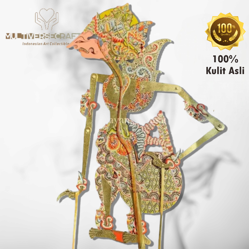 Wayang Alusan Bahan Kulit Kerbau Asli Karno/Basukarno Ukuran Standar Dalang