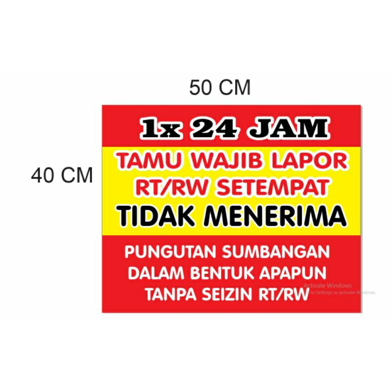 spanduk RT tamu wajib lapor