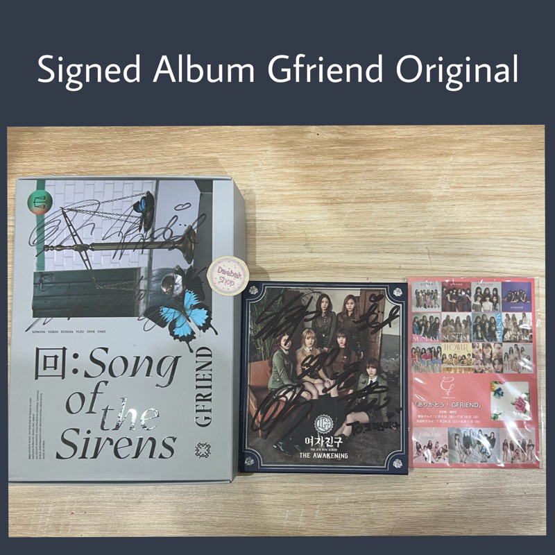 Signed Album Gfriend Sign Sowon Yerin Eunha Yuju Sinb Umji Postcard The Awakening Snow Flake Only