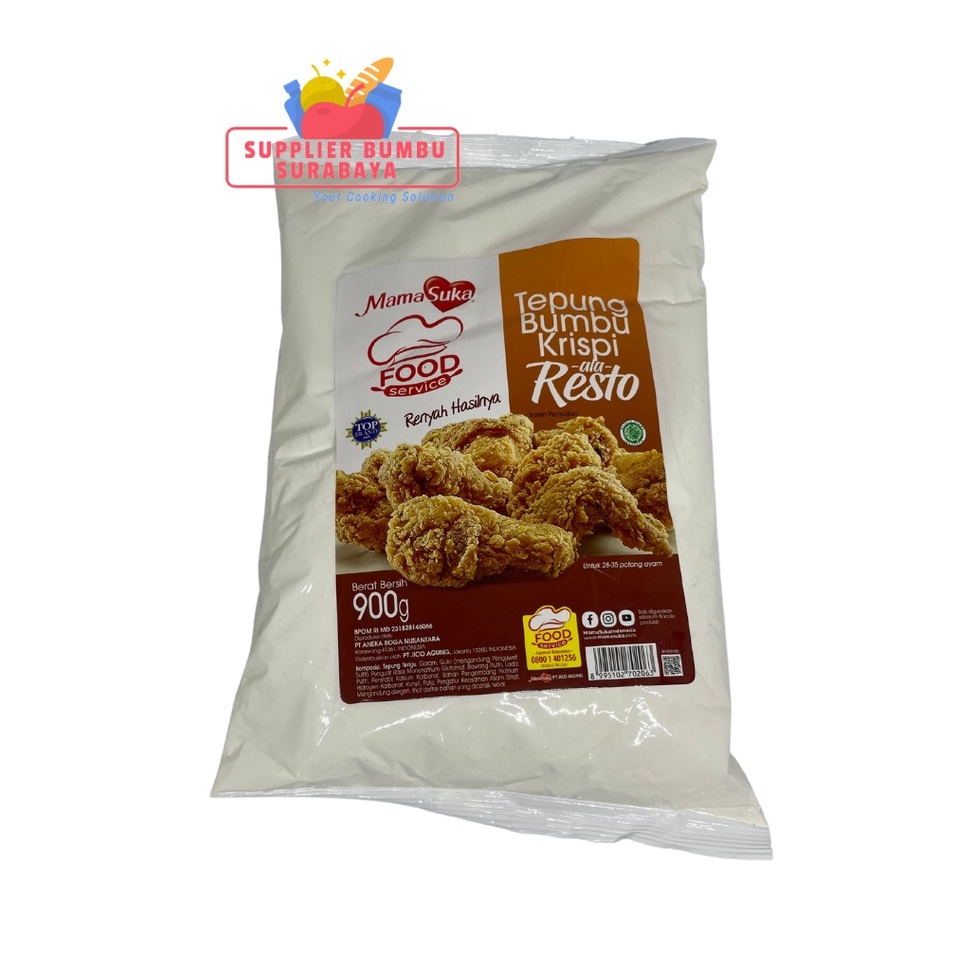 

[✉S11➤] MamaSuka Mama Suka Tepung Bumbu Krispi ala Resto 900g Ready Gan