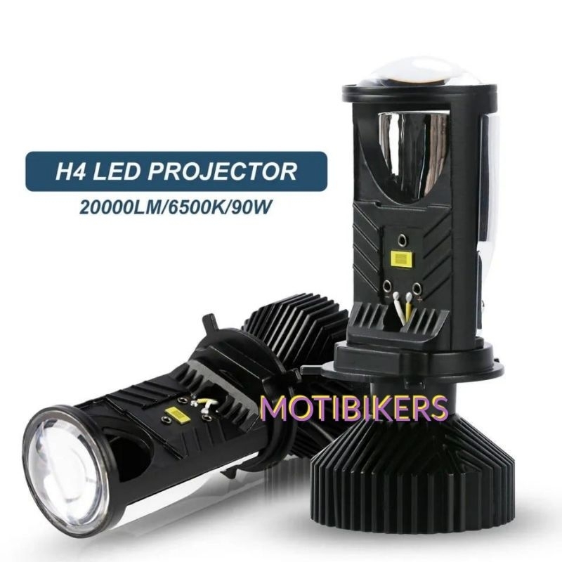 Lampu LED Utama Mobil Mini PROJETOR Cut Off H4 Hi Loo