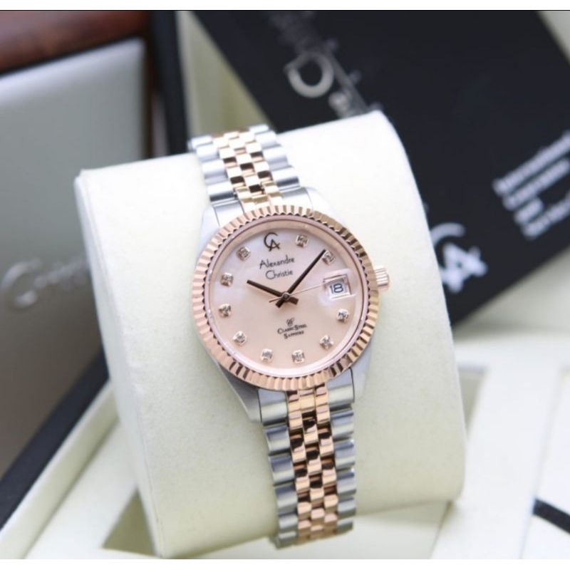 jam tangan wanita original ALEXANDRE CHRISTIE AC5013MD UNISEX