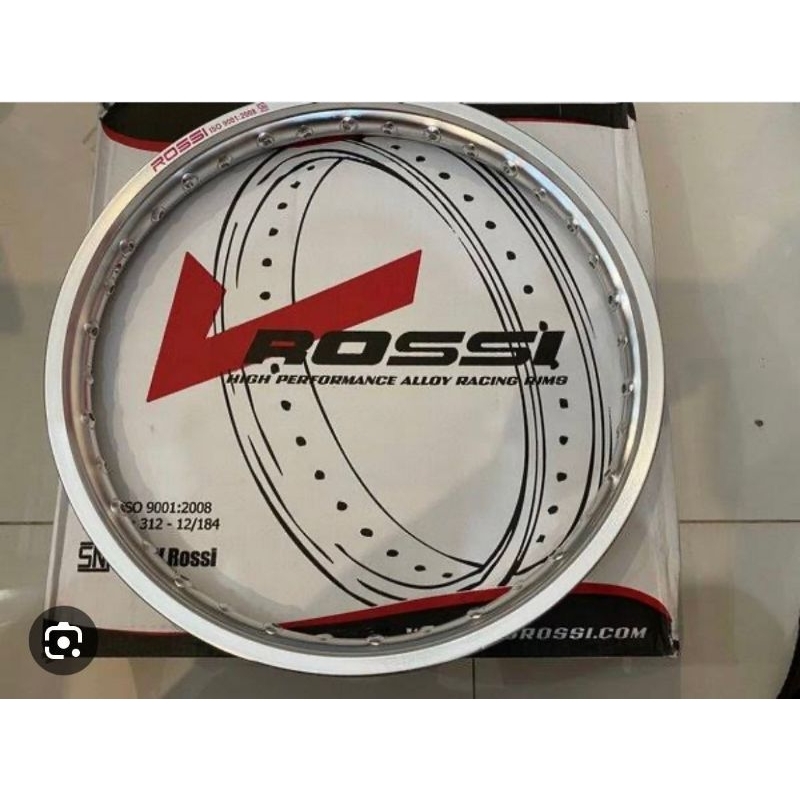 Lingkar aloy silver Rossi petak