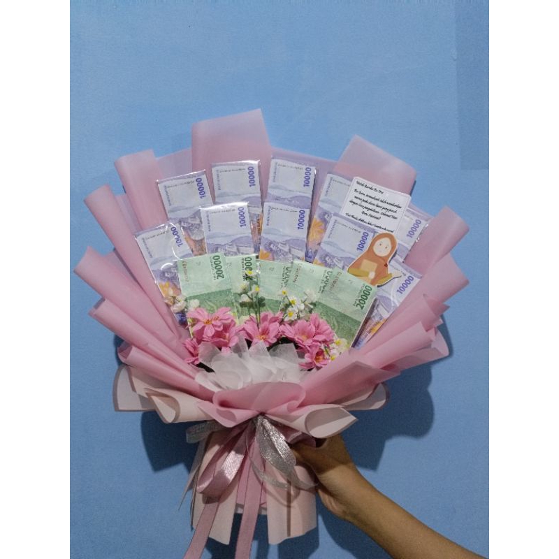 Jasa buket uang, buket uang polosan