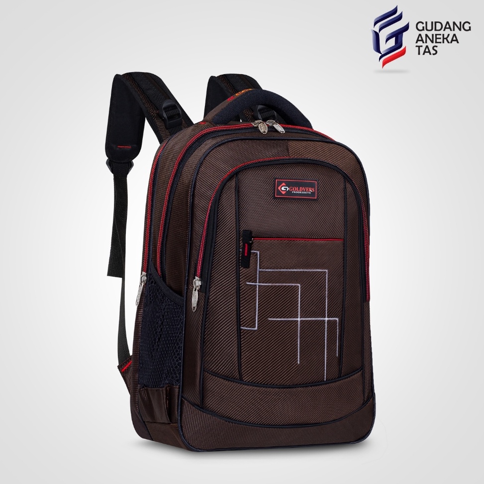 STOK TERBATAS POLO GOLDVERS - Tas Ransel Kerja Pria POLO GOLDVERS 18 Inchi Bisa COD + Free Raincover