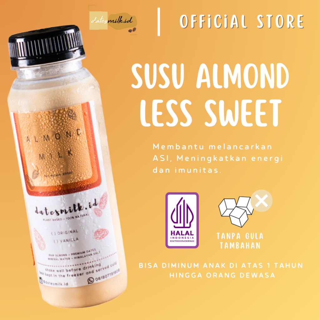 

ASI BOOSTER Susu Almond Less Sweet Untuk Ibu Hamil dan Menyusui