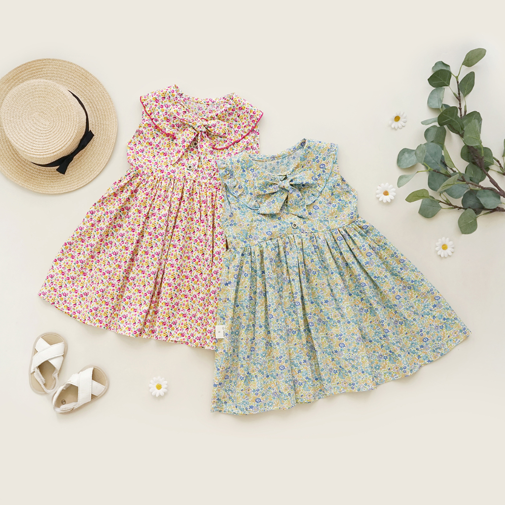 La'Lucu Camelia Daster Anak Daster Lucu Dress Nyaman Dress Gaun Harian Baju Raya Dress Lebaran Anak 