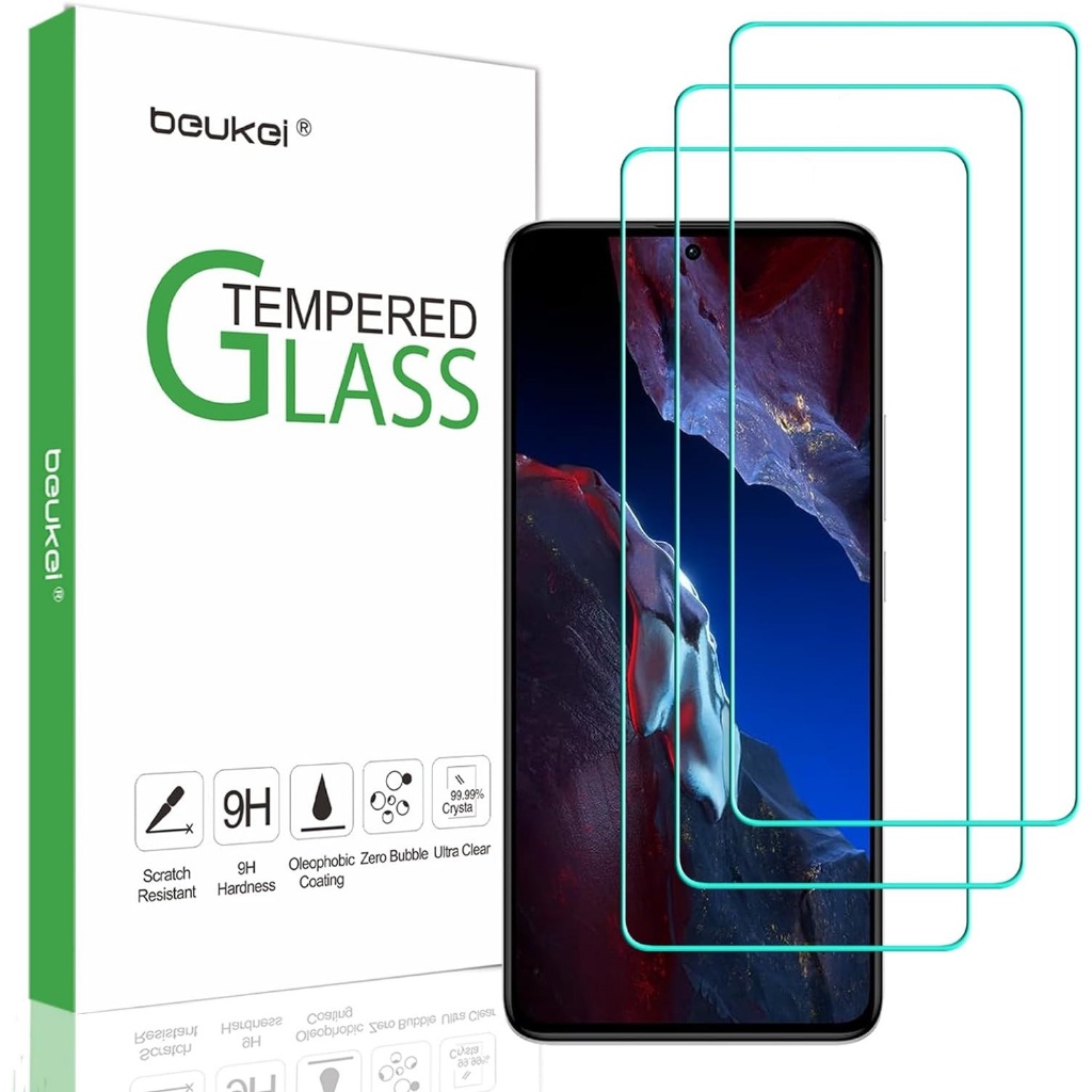 UPGRADEFIT Tempred Glass Screen Protector Xiaomi POCO C71 C75 C65 X7 Pro X6 X5 5G X5Pro F6 F5 M7 M6 