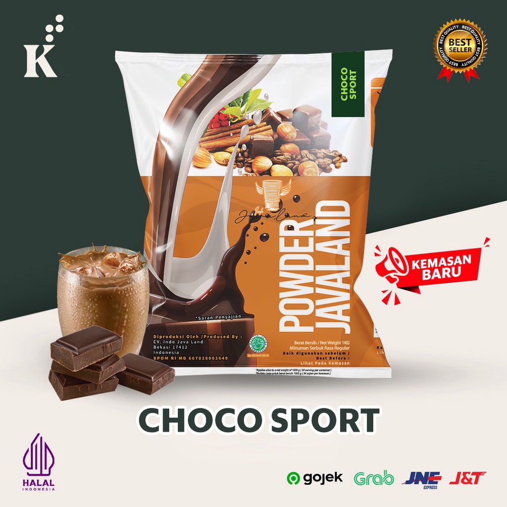 

[☄F52<] Bubuk Minuman Bubble Powder Drink Choco Sport ORIGINAL Javaland 1 kg Again