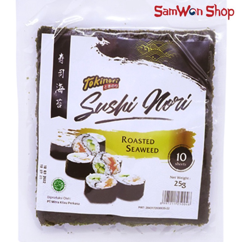 

Terb4ruy TOKINORI SUSHI NORI ROASTED SEAWEED 10 SHEET 23 GR - SNACK RUMPUT LAUT [192]