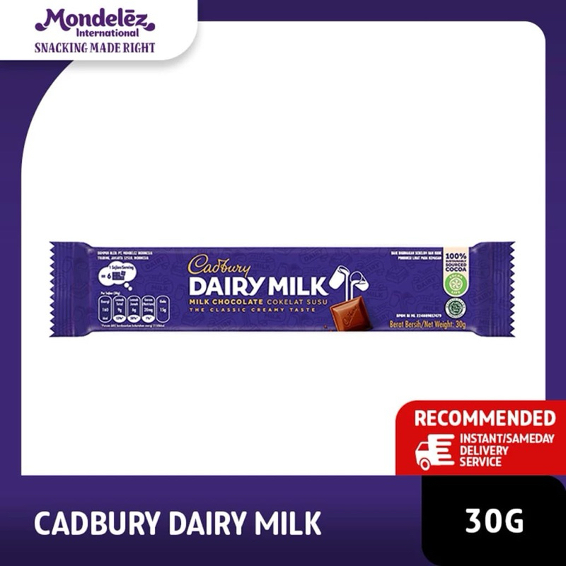 

Cadbury dairy milk 30gr