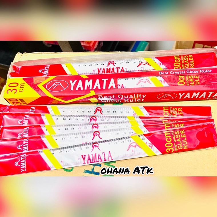 

D!skon [12 PCS] Penggaris Plastik 30 cm YAMATA 801 [160]