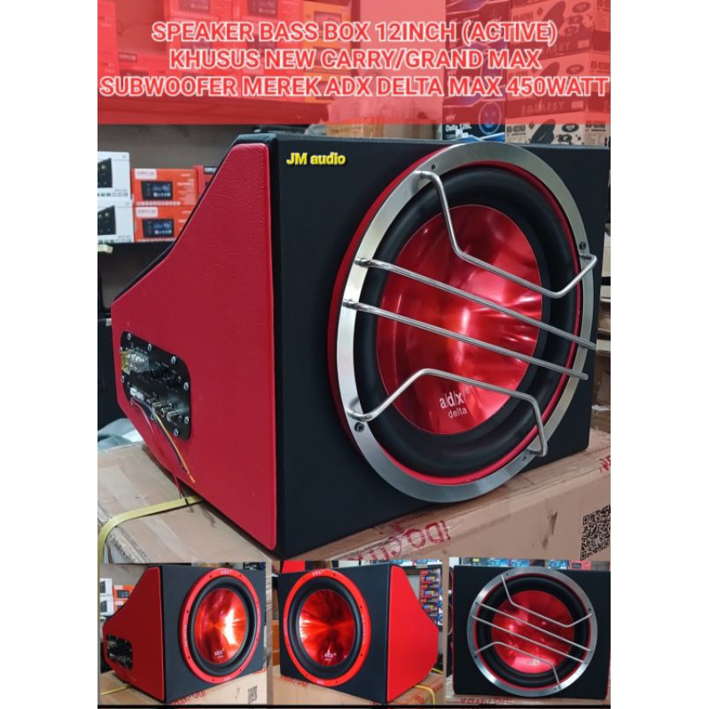 Speaker BASS BOX 12inch(ACTIVE) Khusus (NEW CARRY AC/GRAND MAX)Subwoofer ADX delta Max 450Watt