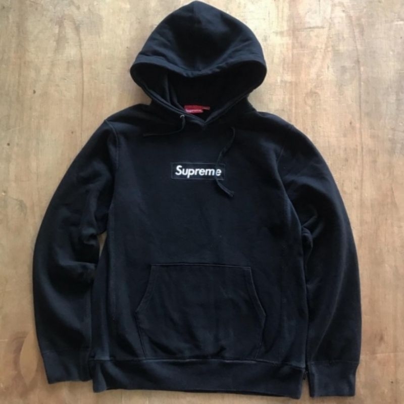 SUPREME LOGO BOX PULL OVER HOODIE | MADE IN CANADA