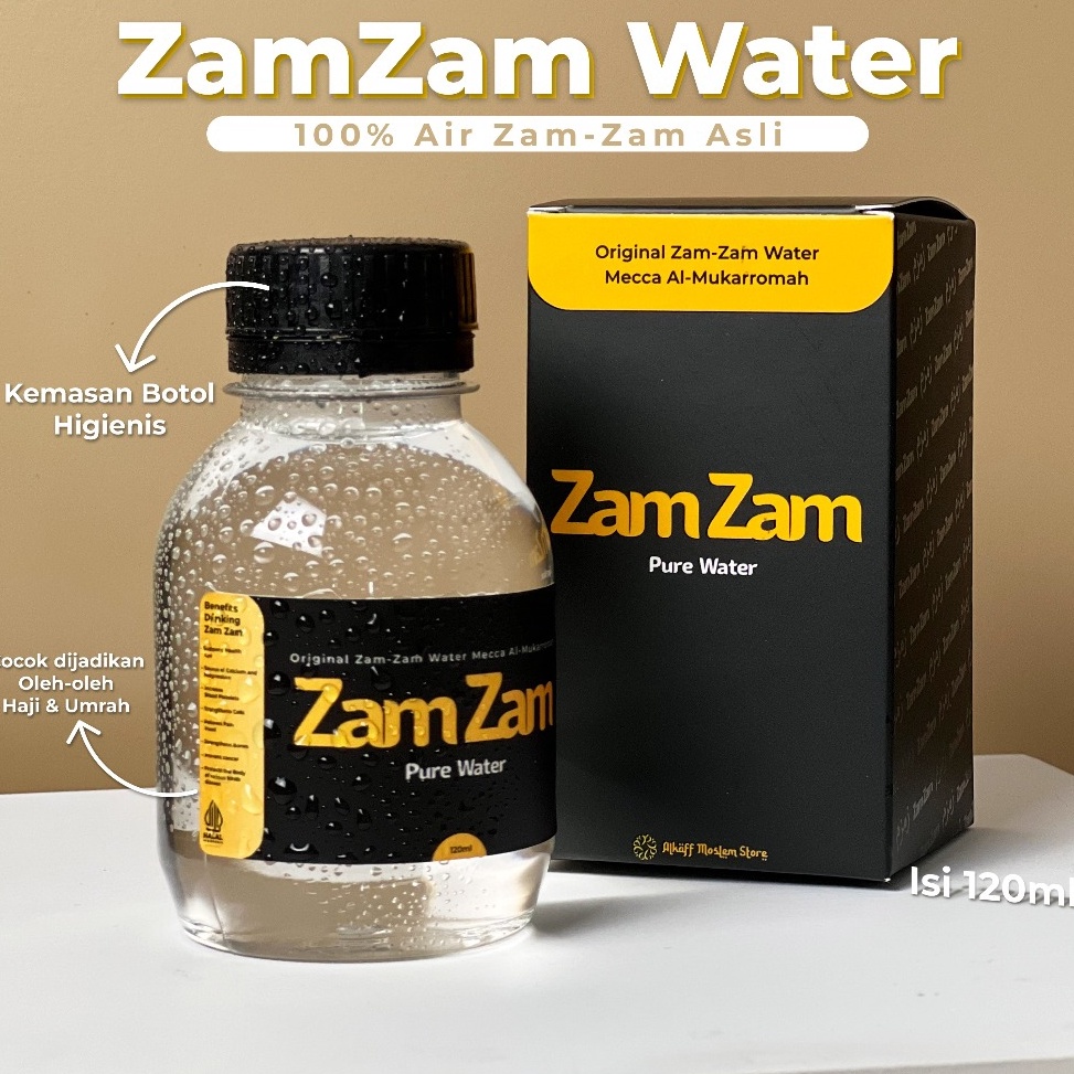 

[✤E75\] [ALKAFF ZAM ZAM] - AIR ZAM ZAM ASLI ARAB SAUDI - 120 ml Murah